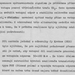 Ukázka z výzkumné zprávy, rok 1967: moderní elektronické součástky byly nedostatkovým zbožím